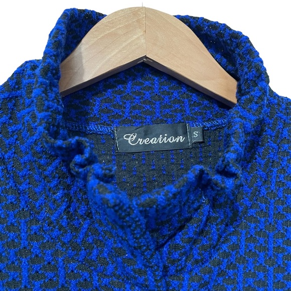 Creation Cobalt Blue Tunic Length Sweater Vest/Cardigan - Picture 3 of 5